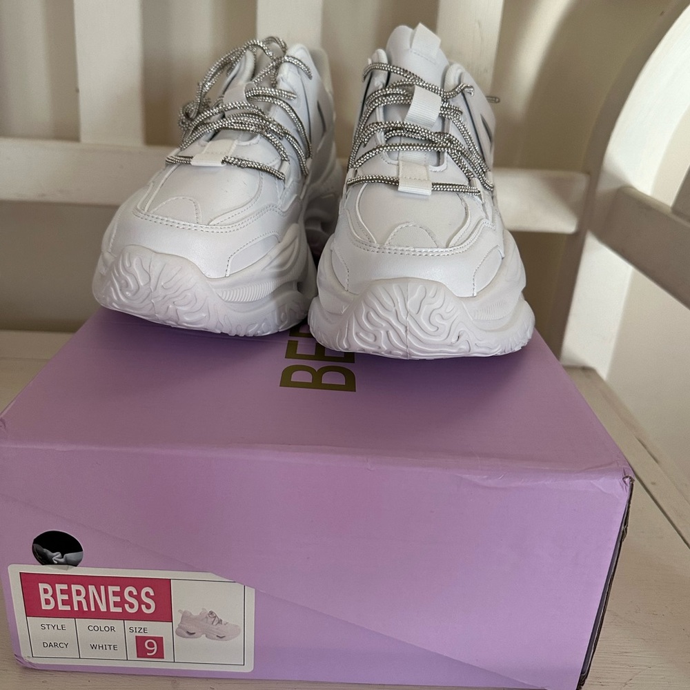 Brand new BERNESS Darcy platform sneakers with box.